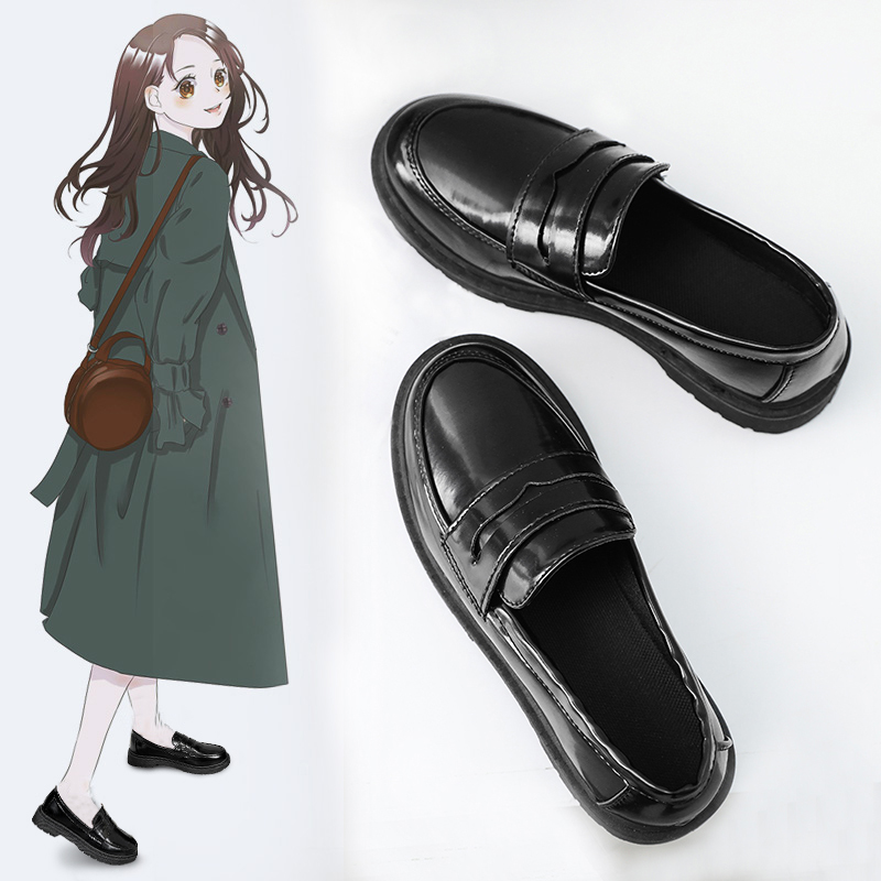 Small fragrance style small leather shoes women's 2022 autumn and winter new British style plus velvet Japanese women's jk uniform shoes student single shoes