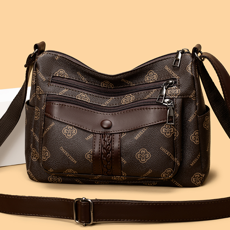 This Year's Popular Hot-Selling Middle-Aged and Elderly Women's Bags 2025 New Fashion Versatile Shoulder Crossbody Bag High-End Women's Bag