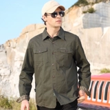 Джип, хлопковая боевая машина, дорожная рубашка для отдыха, оверсайз, большой размер