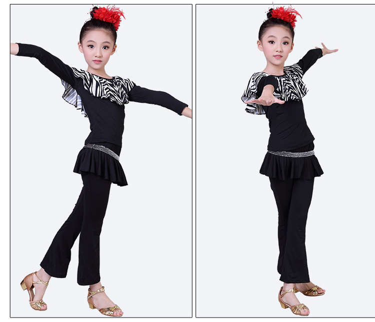 Trang phục khiêu vũ Latin cho trẻ em mùa thu và mùa đông đồ bộ bé trai