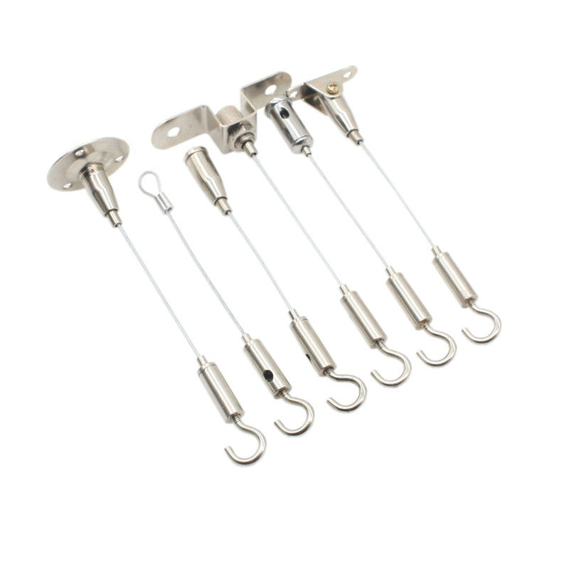 Wire hanging code hook hanging rope lanyard plastic-coated wire rope fixed hardware accessories chandelier hanging tag advertising listing