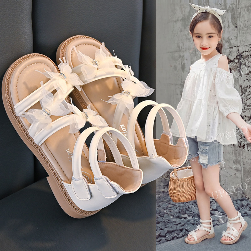 2026 Summer Girls Soft Sole Roman Princess Sandals