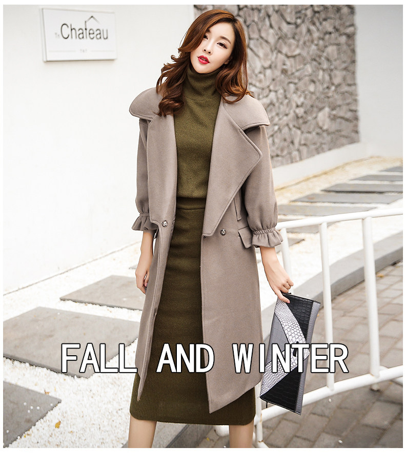 铂瑟，2016新款冬装，连衣裙，毛呢外套，