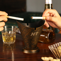 Wrought windproof anti-fall retro trend multifunctional bar Internet cafe retro personality Internet Cafe creative ktv ashtray