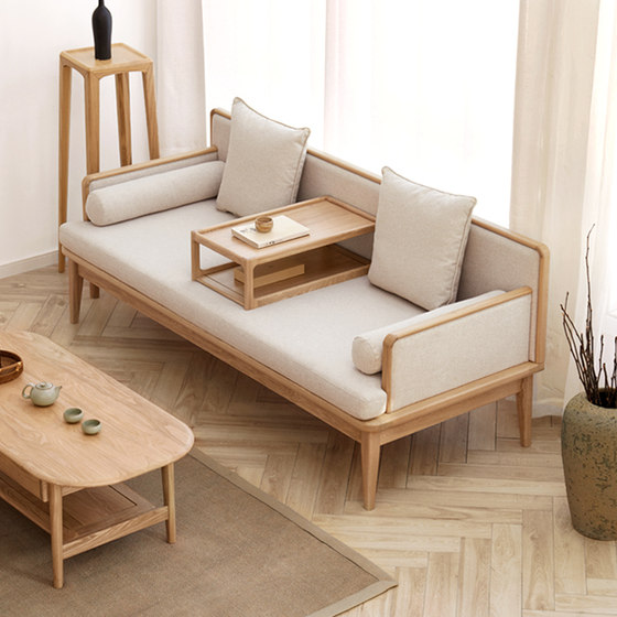 Fangdi solid wood kang table, ash tea table, Arhat bed, tea table, tatami, bay window table, tea table, living room leisure furniture