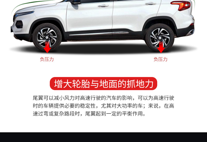 Baojun 510 xe phía sau cánh Baojun 510 thể thao đặc biệt phần ABS phía sau cánh 510 sửa đổi đuôi cánh cố định wing top wing