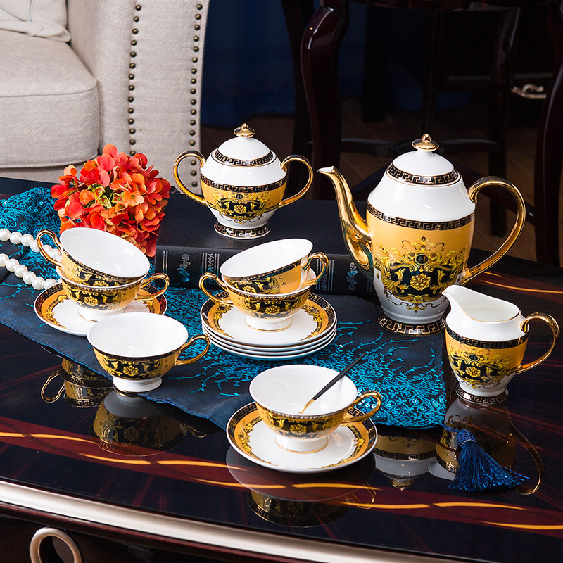 Mr Wei court of a complete set of coffee set suit European ceramic household English afternoon tea cup coffee cups of tea