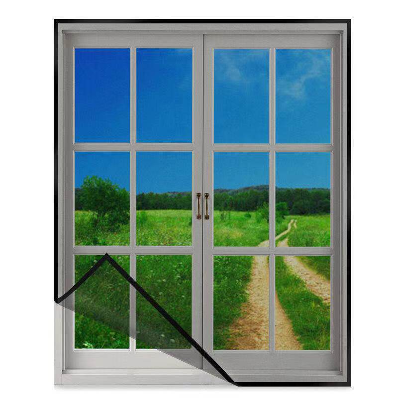 Invisible Window Screen Nets Anti-Mosquito stainless steel magic sticker Easy-to-punch self-adhesive type home yarn curtain window netting to do