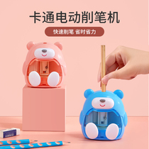 Electric pencil sharpener children Press automatic pencil sharpener primary school pencil sharpener battery rechargeable pencil sharpener turning pen