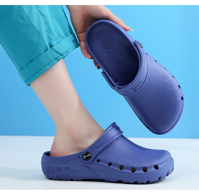 Surgical shoes for men and women, non-slip operating room, clean room slippers, Crocs, medical laboratory toe-toe EVA work shoes