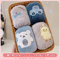 [4 пары] Легкие кофейные экскаваторы+темно -серые автомобили+приятный медведь+коричневая желтая утка