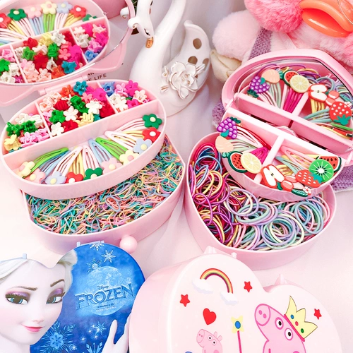 Детский аксессуар для волос, ювелирное украшение, подарочная коробка, заколка для волос для принцессы, детские шпильки для волос, высококлассная резинка для волос, подарок на день рождения