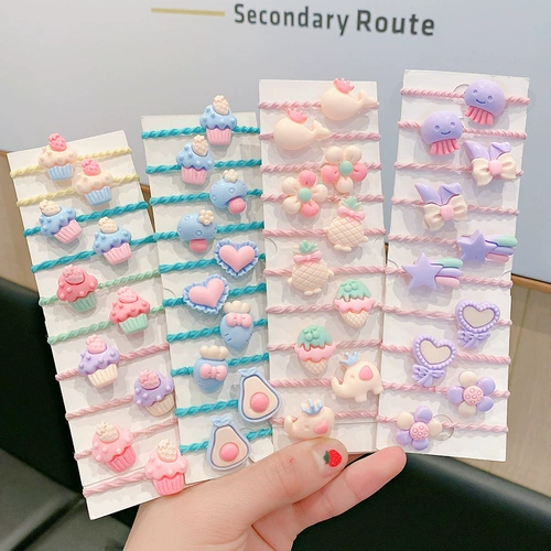 Детская безвредная резинка с бантиком, эластичная заколка для волос, не повреждает волосы