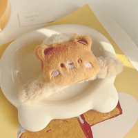 Двусторонная заколка-крабик, с медвежатами