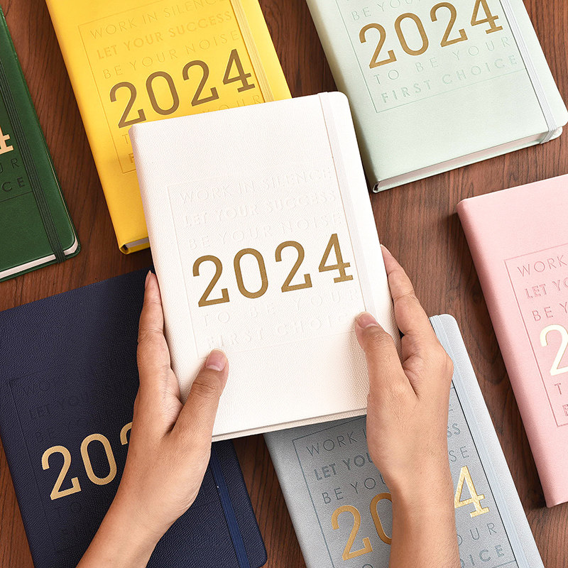 2024 schedule 1st Page of work 1st Research and research calendar This plan forms a card hand account 365 days notepad notepad Self-discipline diary efficiency management manual Daily hand books-Taobao