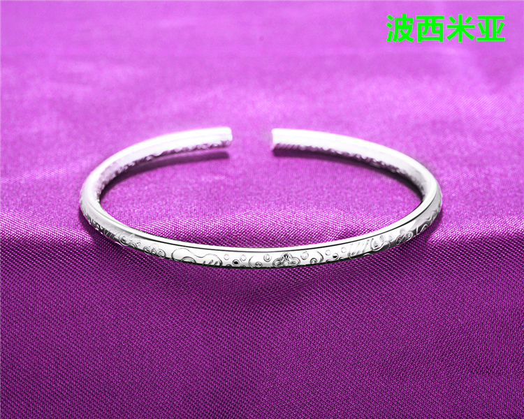 Thời trang bạc bracelet 999 sterling silver nữ starry sinh viên bracelet ladies gió quốc gia bracelet Nhật Bản và Hàn Quốc bạc trang sức