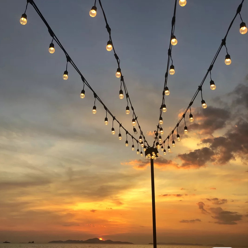 Solar outdoor lantern flashing light string waterproof led hanging light balcony decoration garden layout courtyard decorative light