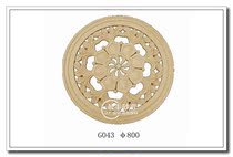 Sandstone relief glass fiber reinforced plastic imitation copper mural three-dimensional sculpture garden outdoor decoration round pendant G43