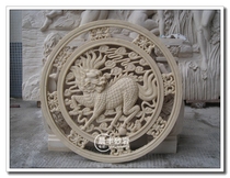 Sandstone relief FRP imitation copper mural three-dimensional sculpture Garden outdoor decoration pendant Unicorn pendant G007