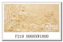 Sandstone relief glass fiber reinforced plastic imitation copper three-dimensional sculpture garden outdoor decoration relief mural peacock relief F218