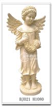 Sandstone relief stone mural FRP imitation copper Three-dimensional sculpture garden outdoor ornaments little Angel BJ021