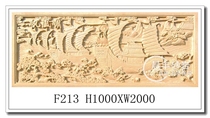 Sandstone relief FRP imitation copper three-dimensional sculpture Garden outdoor decoration relief mural smooth sailing F213