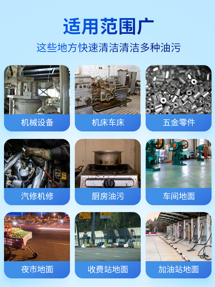 Hotel Kitchen Powerful Degreaser Industrial Heavy Oil Stain Cleaning Agent Range Hood Mechanical Machine Tool Degreasing Cleaner