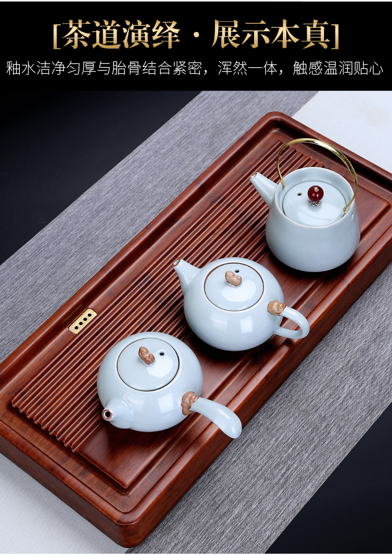 Auspicious industry restoring ancient ways your up kung fu tea set home to open the slice your up of a complete set of ceramic tea cup office receives a visitor