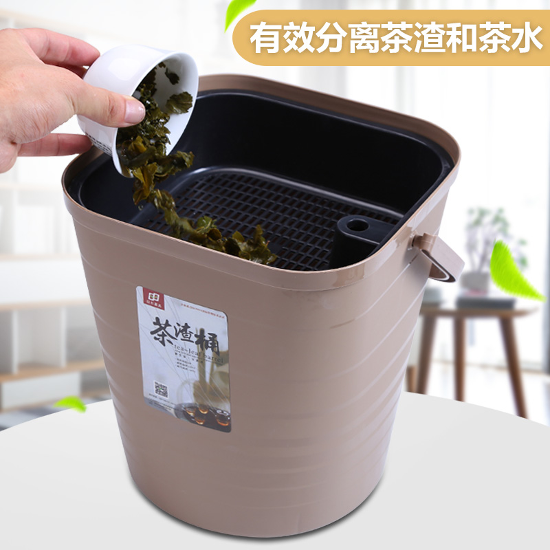 Auspicious industry kung fu tea accessories in hot tea barrel plastic bucket of tea sets of trash as cans of household wastewater discharge bucket