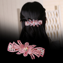 Hairpin female Korean adult top clip water drill decoration elegant mother hairpin spring clip hairpin back of the head ponytail clip