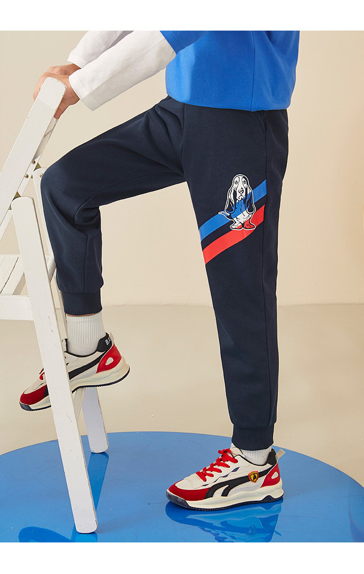 Hush Puppies 暇步士 22秋季款 中大男童宽松休闲运动裤 天猫优惠券折后￥99包邮（￥309-210）105~170码3色可选