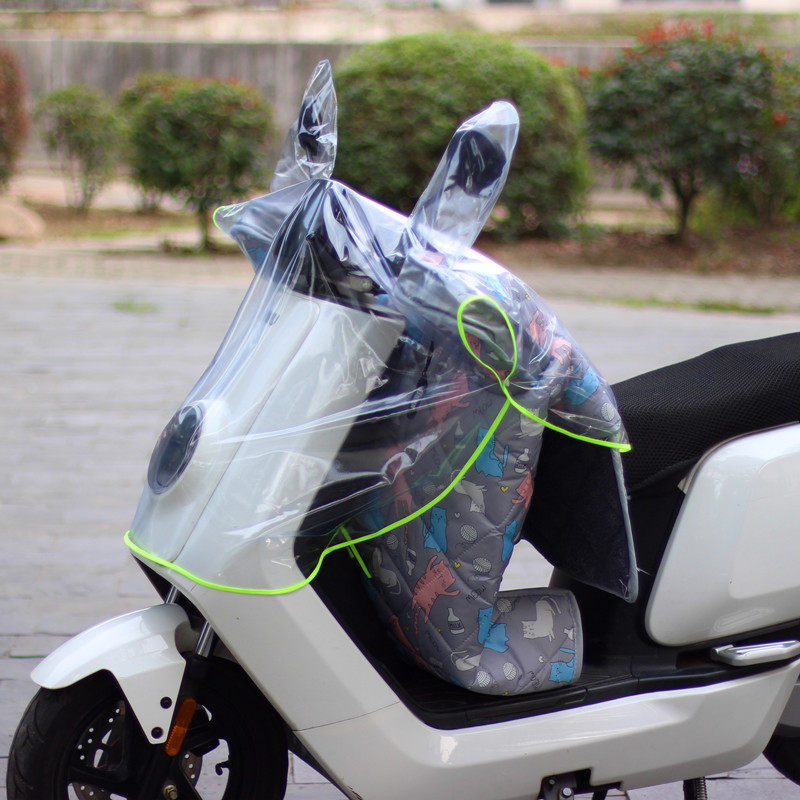 Electric car wind shield by rain-proof headstock Anti-rain cover Battery Rain cover Meter Waterproof Universal Full Transparency