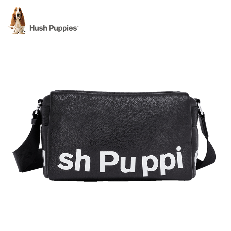 Hush puppies shoulder bag men's 2022 new casual all-match messenger bag horizontal version fashion trend commuting small backpack