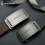 Ремень, кожаная автоматическая пряжка, джинсы, подарочная коробка, простой и элегантный дизайн, из натуральной кожи