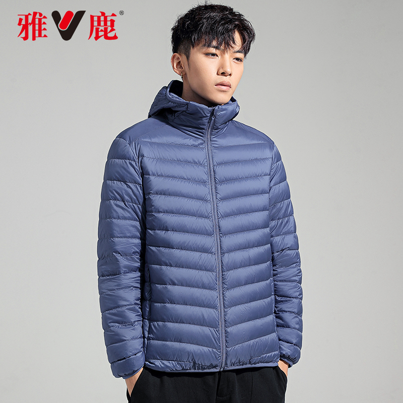 Yalu brand special sale light down jacket men's and women's same short light duck down fashion coat autumn and winter K