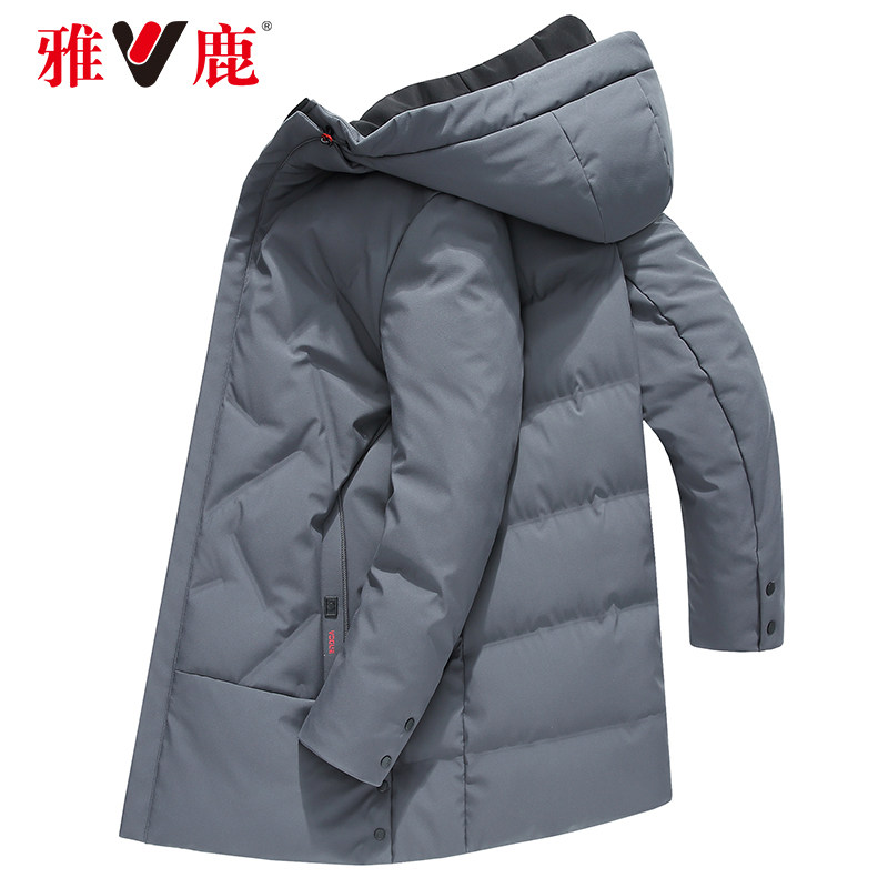 反季特卖 雅鹿 男中长款羽绒服 图1