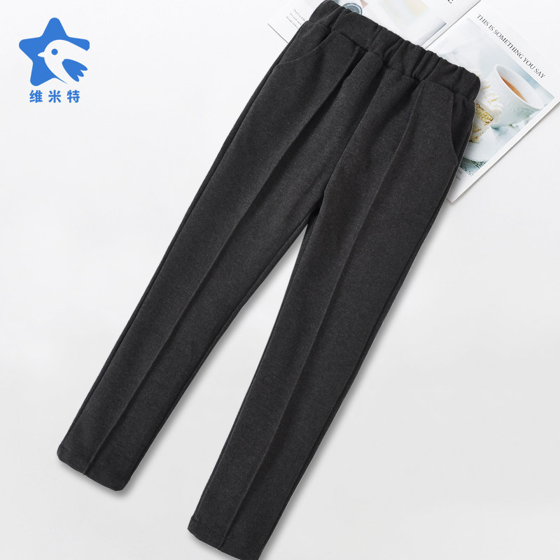 Girls Leisure Pants Children's Dress Girls Girls Griff Trousers Fix Winter Thick Sound Kids
