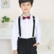 Bé trai áo dài tay màu trắng tinh khiết phù hợp với quần tây phù hợp với áo sơ mi trẻ em Navy cho bé mặc quần áo shop quần áo trẻ em