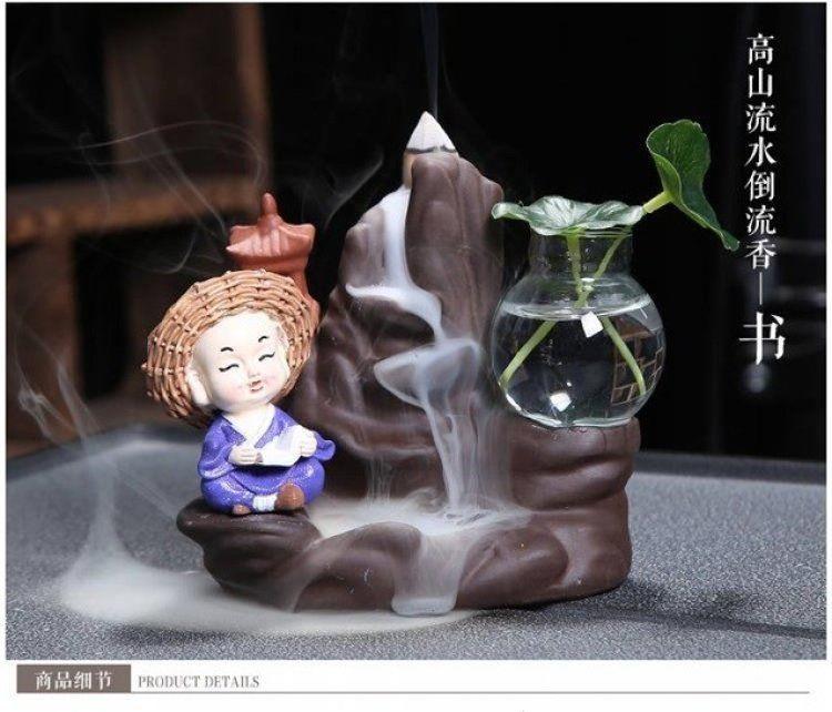 Diane jade - like stone zen ceramics is creative in the furnace violet arenaceous antique incense buner furnace Taoist fragrant indoor home back etc