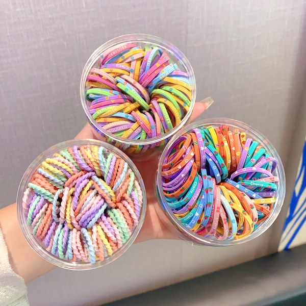 Children's Rubber Bands, High-Elasticity Hair Ties, Durable Hair Ropes with Good Elasticity, Girls' Hair Accessories That Don'T Damage Hair, Ponytail Hair — 3