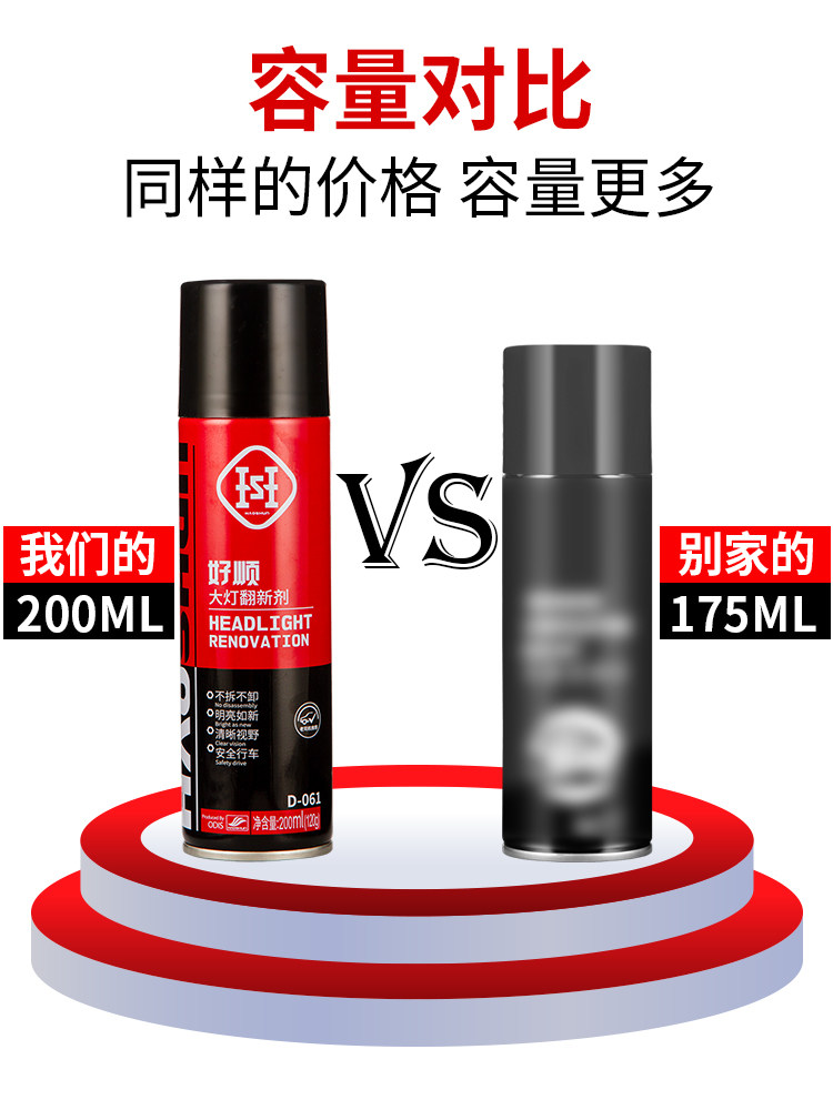 Car headlight repair fluid Headlight cleaning renovation repair scratch tool set Lampshade yellow fast bright polishing agent