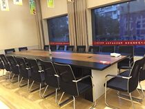Hongtu large office conference table simple modern board long table staff training strip table and chair combination meeting table