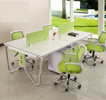 Shanghai fashion minimalist staff desk and chair combination 4-person screen partition Shanghai office furniture staff desk