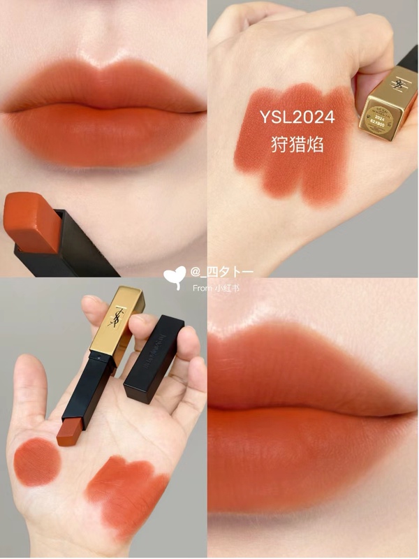 Ysl Saint Laurent Little Gold Bar Lipstick 2024 Hunting Flame 1966 37 38 21 Little Black Bar 320 321 314