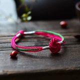 Браслет, плетеный оберег на день рождения ручной работы, этническое ювелирное украшение, этнический стиль, подарок на день рождения