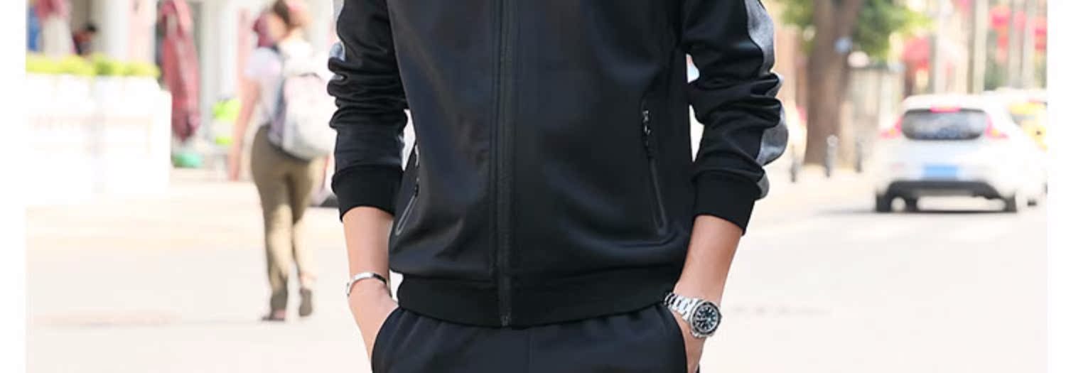Bộ đồ thể thao nam cực nam xuân hè 2019 mới thể thao đôi nữ áo len hai bộ chạy bộ giải trí - Thể thao sau áo thể thao nữ