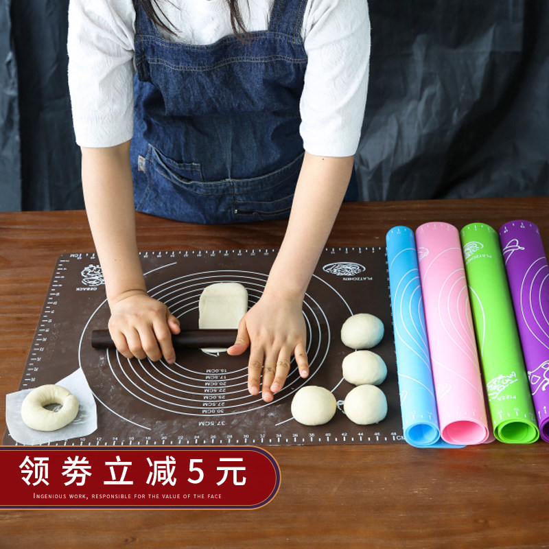 Knead Mat Silicone Mat Baking Tool Mooncake Rolling panel Home Mat Plate Panel Anti Slip Food Grade Nonstick