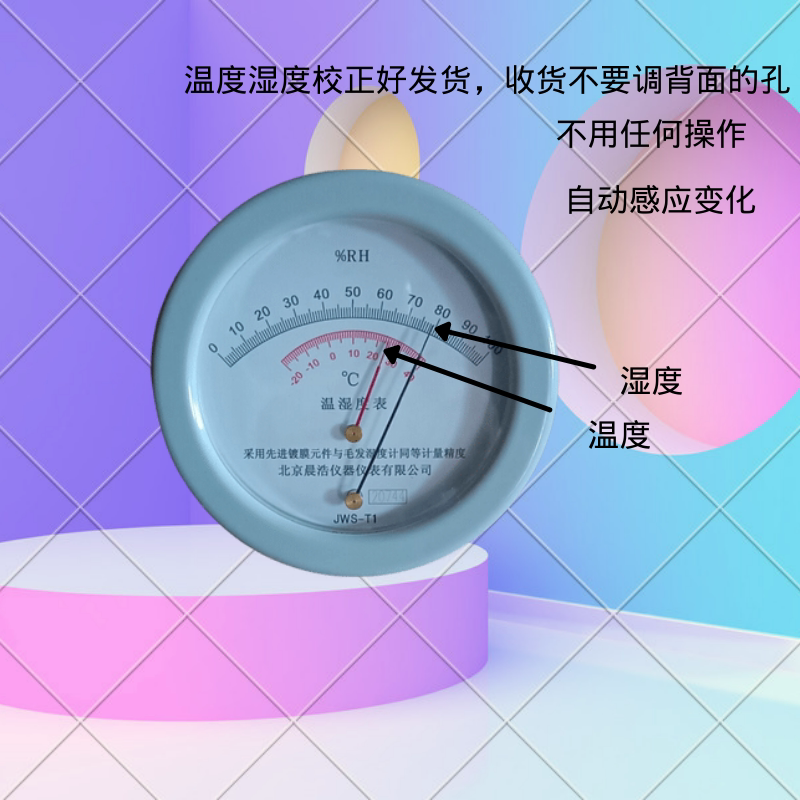 Indoor hair type WS-1 temperature and humidity meter hair temperature and humidity meter thermometer pointer