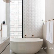 Wai Ji Feng ins fish bones Nordic bathroom kitchen wall tiles 300x600 bathroom kitchen balcony leaves tiles