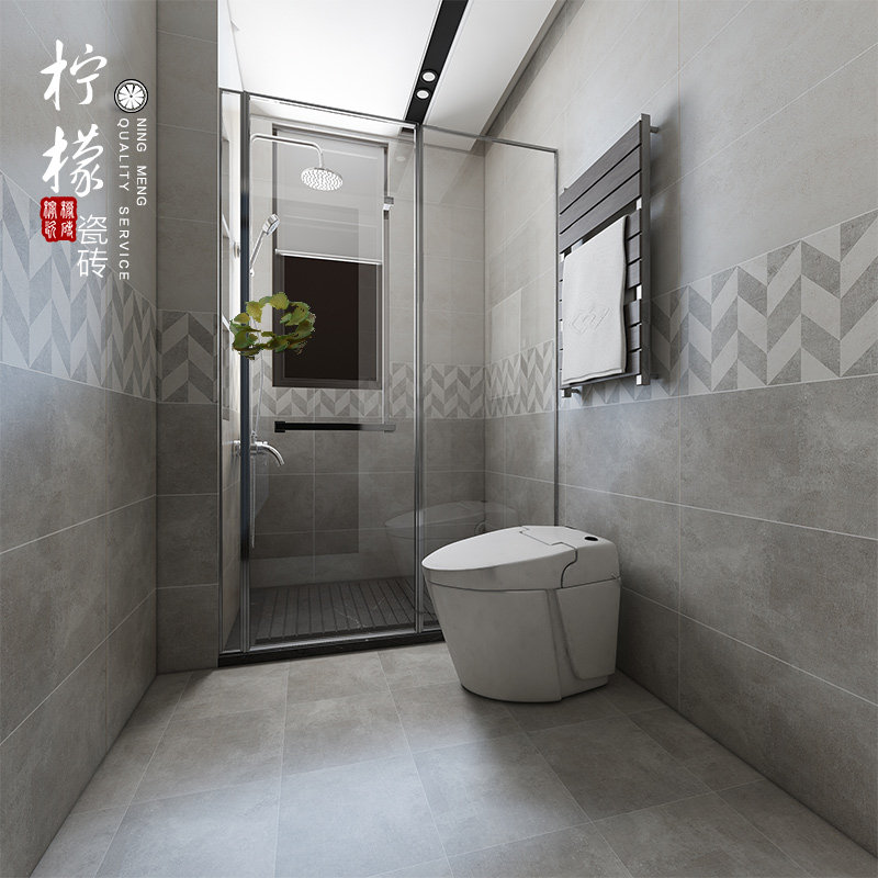 Industrial Wind Nordic Grey Tonbody Cement Brick 300600 Makeup Room Tile Wall Brick Kitchen Balcony Anti Slip Floor Tiles